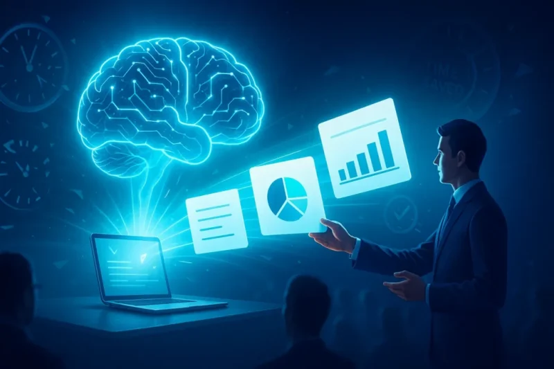 Cómo crear una presentación profesional usando IA